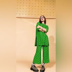 NWT Dressed in Lala Lex Playsuit Lucky Green